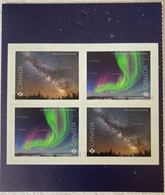 2018 Canada Astronomie Aurores Boréales Voie Lactée Satellite Northern Lights Milky Way Timbre Permanent Stamps - Pages De Carnets