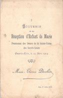 Souvenir Reception D'enfant De Marie - Pensionnat Des Dames De La Sainte Union Des Sacrés Coeurs - 1914 - Otros & Sin Clasificación