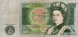 UNITED KINGDOM - BANK Of ENGLAND - 8 BILLETS 1 Pound - Elizabeth II - 1 Pond