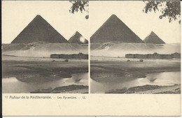 Autour De La Méditerranée , Les Pyramides , Carte Stéréoscopique ; حول البحر الأبيض المتوسط ​​، الأهرامات ، خريطة مجسمة - Piramiden
