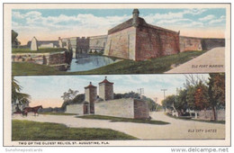 Florida St Augustine Fort Marion And Old City Gates Curteich - St Augustine