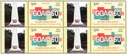 INDIA 2021  MY STAMP, Diamond Jubilee Year Of LIBERATION OF GOA, BLOCK Of 4,  Limited Issue. MNH(**) - Nuevos