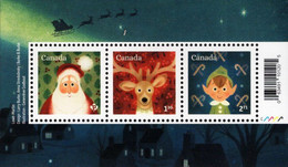 Canada - 2021 - Christmas - Holiday Characters - Mint Souvenir Sheet - Neufs