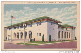 Florida Clearwater Post Office 1941 Curteich - Clearwater