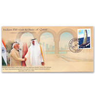 QATAR 2016 Prime Minister Narendra Modi India Visit To Qatar His Highness Sheikh Tamim Bin Hamad Al-Tha  Cover(*) - Lettres & Documents