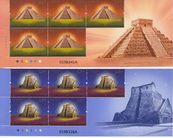 China 2022-5 The 50th Anniversary Of China-Mexico Diplomatic Relations Stamps The Pyramid 2v Half Sheet A - Ongebruikt