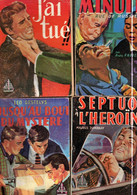 Lot 4 Livres Collection Policière Le Glaive Divers N:129. 130.134.135 - Années 1957 Et 1958 Editions Jacquier - Jacquier, Ed.