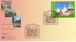 Nations Unies-Vienne-6/10/2000-Espagne-timbre 334 - Lettres & Documents