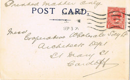 43814. Tarjeta Privada CARDIFF (England) 1931. Comercial Bristow, Wadley And Co - Briefe U. Dokumente