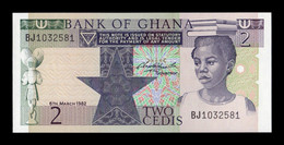 Ghana 2 Cedis 1982 Pick 18d SC UNC - Ghana