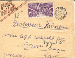 1946 -enveloppe Par Avion De SEGOU Pour La France - Affr. N°4 Ae  D'A O F  SEUL - Sonstige & Ohne Zuordnung