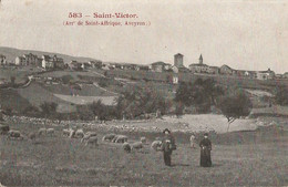 12 SAINT VICTOR   (arrt De St Affrique Aveyron) Voyagée 1914 - Saint Victor