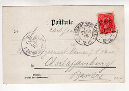 Lussemburgo  (1898) - Cartolina Illustrata Per Il Regno Di Baviera - 1895 Adolphe Rechterzijde