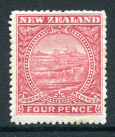 New Zealand 1898 Pictorials - No Wmk. - 4d White Terrace HM (SG 252) - Unused Stamps