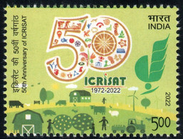 INDIA 2022 STAMP ICRISAT , AGRICULTURE, TRACTOR, WINDMILLS .MNH - Nuevos