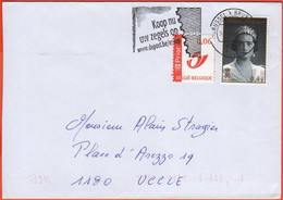 BELGIO - BELGIE - BELGIQUE - 2006 - 0,06€ Prior + 0,44€ Centenary Of The Birth Of Queen Astrid + Flamme - Viaggiata Da B - Briefe U. Dokumente