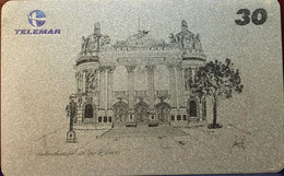 Phone Card Manufactured By Telemar In 2000 - Bico De Pena Series - Municipal Theater Of Rio De Janeiro (Card With Di - Mode