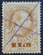 AUSTRIA 1874/75 - Canceled - ANK 16 - Télégraphe