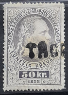 AUSTRIA 1874/75 - Canceled - ANK 14 - Télégraphe