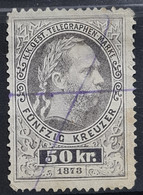 AUSTRIA 1874/75 - Canceled - ANK 14 - Télégraphe