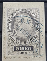 AUSTRIA 1874/75 - Canceled - ANK 14 - Télégraphe