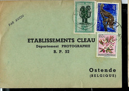 Carte Firme  Obl. NOZI  Octobre 59 Pour Ostende - Briefe U. Dokumente