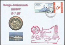 Enveloppe Souvenir/Herdenkingsomslag° - Journée De La Marine/Vlootdagen - 7 & 8 / Juillet/2007 - Frégate Germinal F735 - Brieven En Documenten