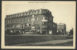 Rhode Island WOONSOCKET Monument Square Old Postcard (see Sales Conditions) 04931 - Woonsocket