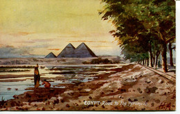 EGYPT - ROAD TO THE PYRAMIDS - TUCKS 7750 - Piramiden