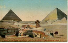 EGYPT - THE PYRAMIDS WITH SPHINX AND TEMPLE - Piramiden