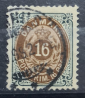 DENMARK 1875 - Canceled - Sc# 30 - Used Stamps