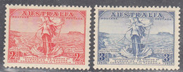 AUSTRALIA   SCOTT NO 157-58  MINT HINGED  YEAR 1936 - Mint Stamps
