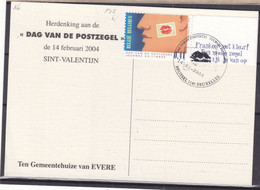 Belgique - Carte Postale De 2004 - Oblit Bruxelles - Journée Du Timbre - Valeur 6 Euros - Briefe U. Dokumente