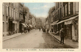 St Girons * Rue De Villefranche Vue De La Place De Belgique * Salon De Coiffure Coiffeur - Saint Girons