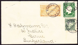 1906 Ganzsachen Brief Mit Zusatzfrankatur Aus Dunedin Nach Bern. Minim Fleckig. Ankunftsstempel Rückseitig. - Covers & Documents