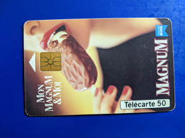 CARTE TELEPHONIQUE PUBLICITAIRE MON MAGNUM A MOI MOTTA GLACE - Unclassified