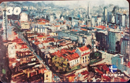 Phone Card Manufactured By Telemar In 1999 - Series Rio Do Hoje - Painter Virgílio Largo De São Francisco - Peinture