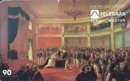 Phone Card Manufactured By Telebras In 1996 - Museum Series - Painting Oath Of Princess Isabel - Painter Victor Meirelle - Pittura