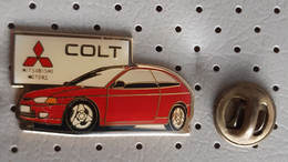 MITSUBISHI Colt Car Logo  Vintage  Pin - Mitsubishi