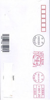 China 2022, Franking Meter, Year Of Tiger, On Circulated Cover, Arrival Postmark On Back - Lettres & Documents