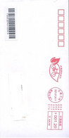 China 2021, Franking Meter, Environment Protection, "Go-for-Green", On Circulated Cover, Arrival Postmark On Back - Covers & Documents