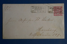 AR17 ALLEMAGNE CONFEDERATION NORD   BELLE   LETTRE 1871 POUR HAMBURG  +A VOIR  +AFFRANCH. INTERESSANT - Entiers Postaux