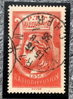 FRANCE Radiodiffusion 1935-1937 Rouge N°2 PTT Fiscaux - Radio Broadcasting