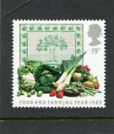 GREAT BRITAIN - 1989  19p  FOOD AND FARMING  MINT NH - Unclassified