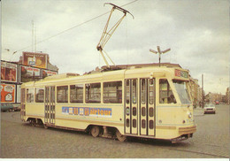 Bruxelles -- Voiture  De  Tramway  P. C. C. - Série  7000.    (2 Scans) - Public Transport (surface)