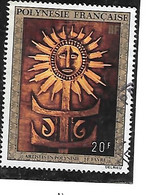 TIMBRE OBLITERE DE POLYNESIE DE 1973 N° YVERT PA 77 - Oblitérés