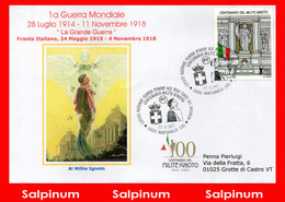 ANNULLO ANNIVERSARIO 100° MILITE IGNOTO 1A GUERRA MONDIALE – MARTIGNACCO - 2021-...: Poststempel