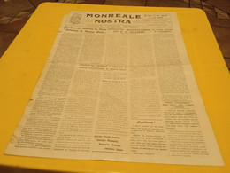 MONREALE NOSTRA- PERIODICO TURISTICO CULTURALE ANNO 1 NUMERO 4 - NOVEMBRE 1957 - Erstauflagen