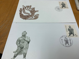 China Stamp FDC The Grotto Art Of China Buddha 佛像 - Brieven En Documenten