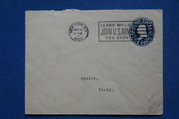 AS2 ETATS UNIS  BELLE LETTRE  1920  NEW YORK POUR SPEZIA ITALY   ++AFFRANCH. PLAISANT - - Lettres & Documents